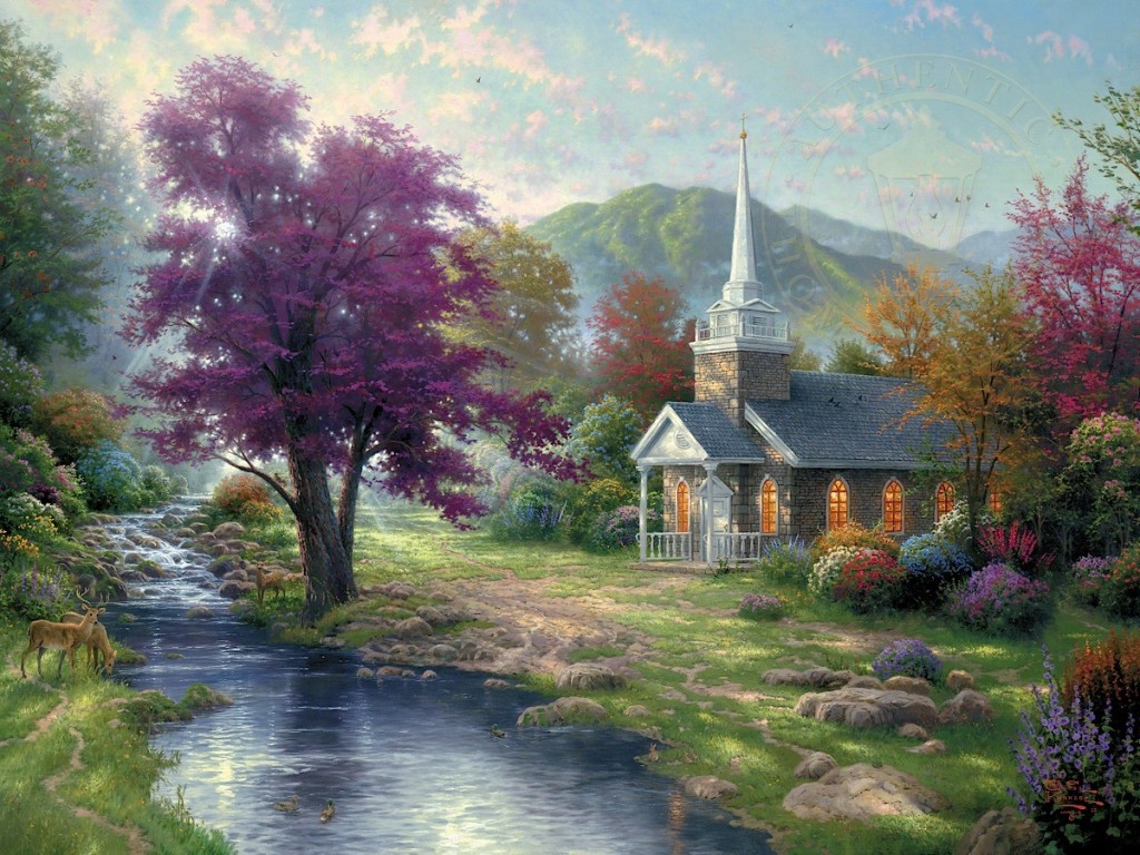 Churches Art For Sale Thomas Kinkade Gallery New Jersey