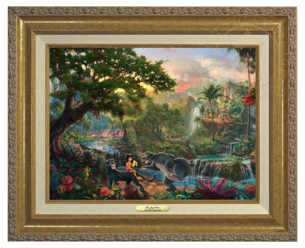 Jungle Book , The - Canvas Classic (Gold Frame) Art For Sale