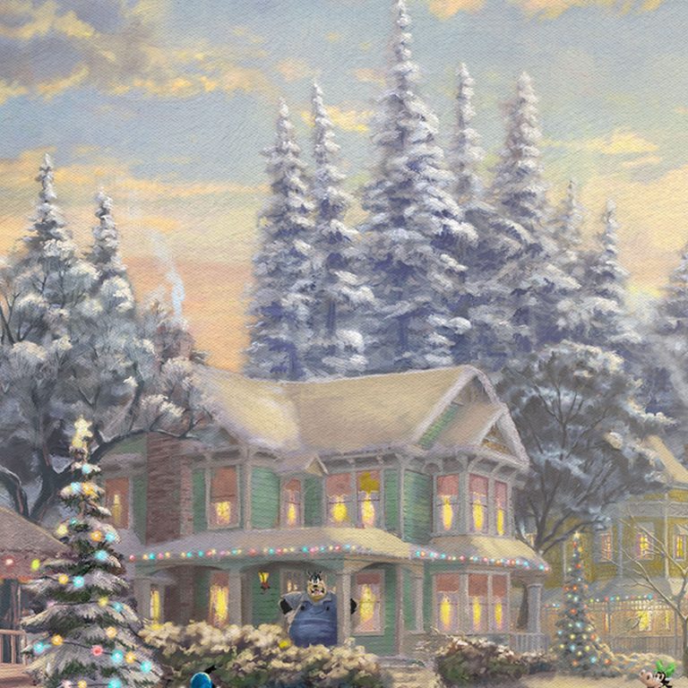 Mickey's Victorian Christmas - Limited Edition Art Art For Sale